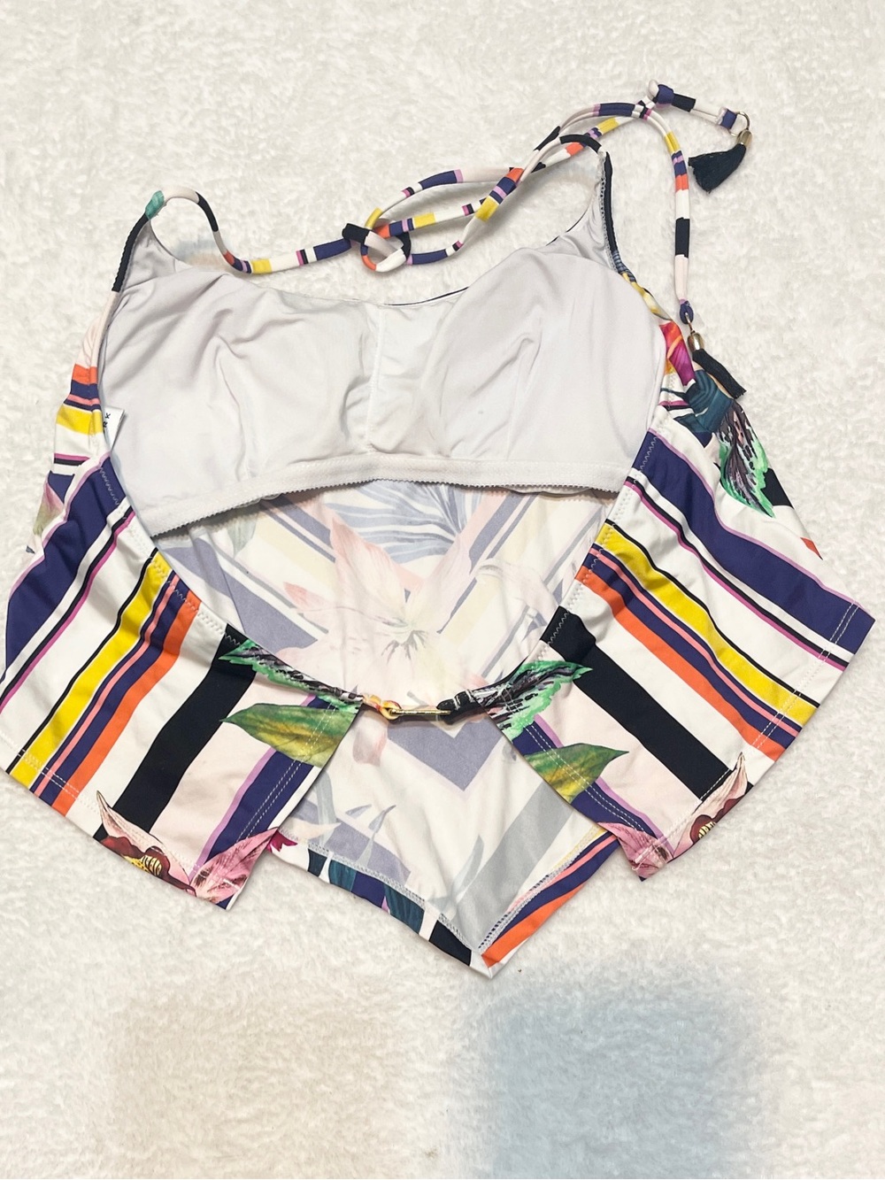 Trina Turk Treasure Cove Tankini Tropical Floral Flattering Swimsuit Beach 12 - Picture 11 of 15